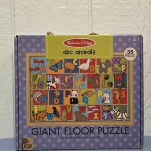 Melissa & Doug ABC Animals Giant Floor Puzzle New
